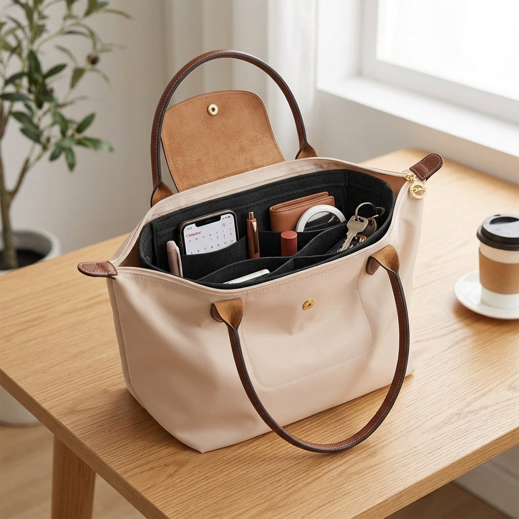 Insert Organisateur en Feutre pour Sac à Main – Compatible Longchamp